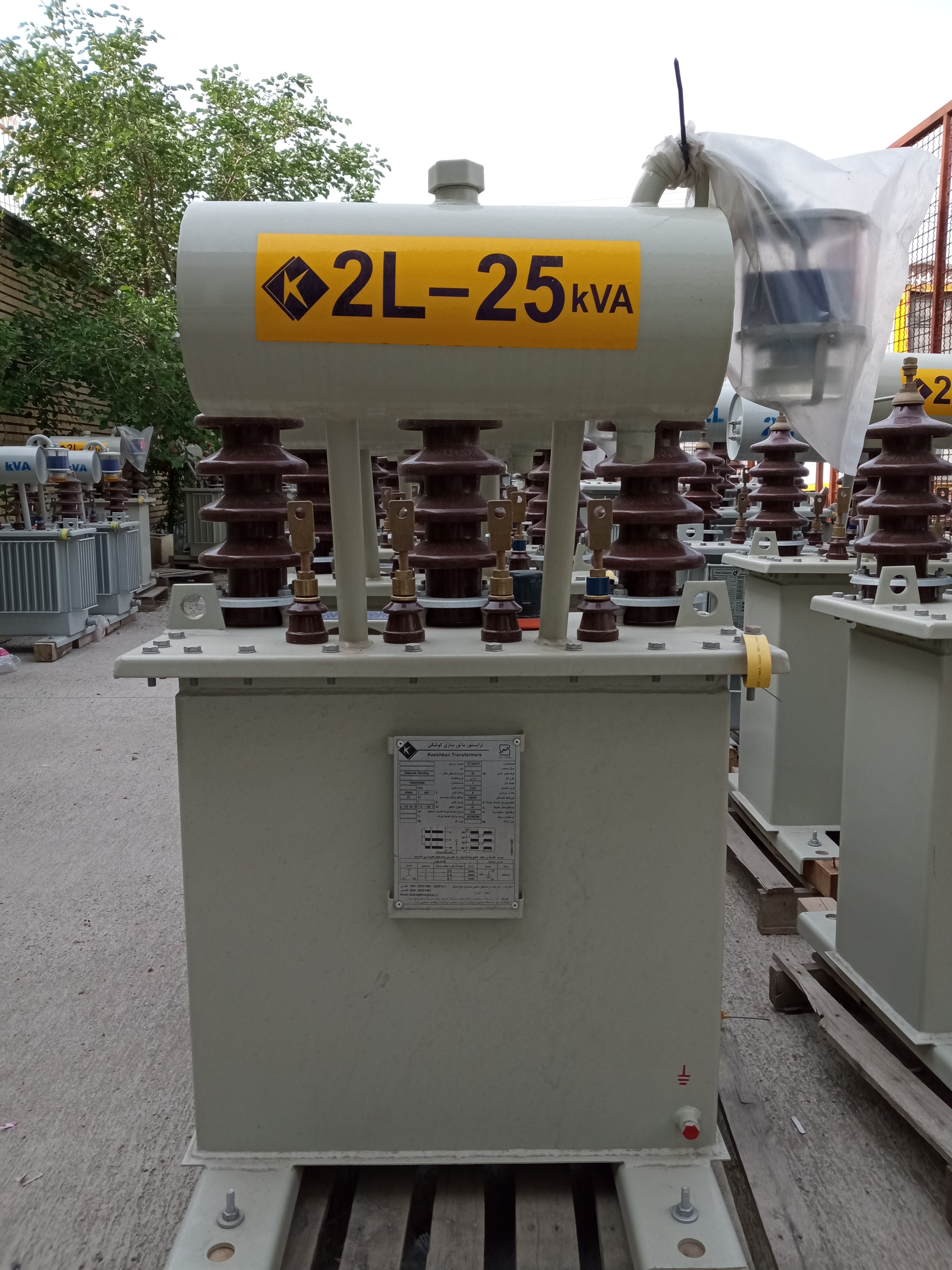 ترانسفورماتور 25 KVA برند ایران ترانسفو